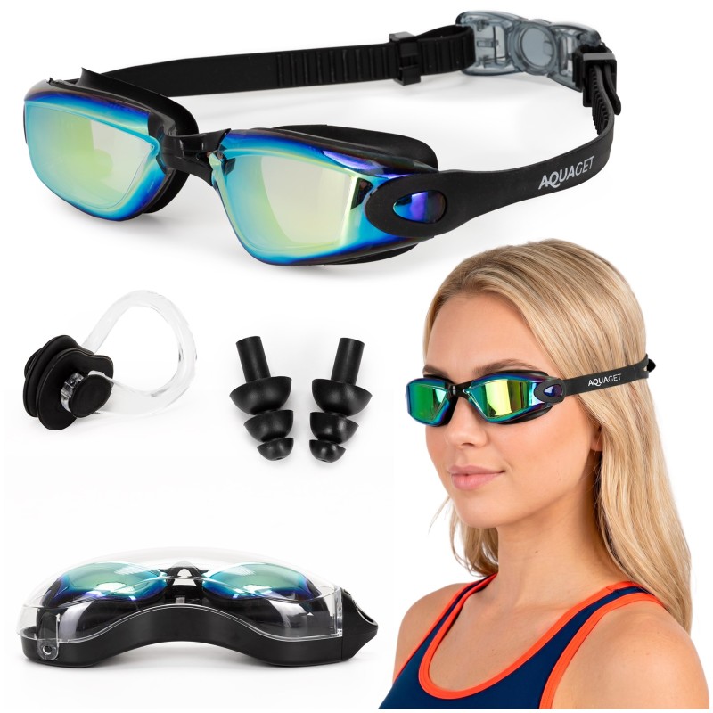 Окуляри для плавання Aquaget AQ0012 Black