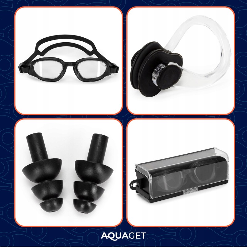 Окуляри для плавання Aquaget AQ0013 Black