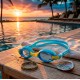 Окуляри для плавання Aquaget дитячі AQ0014 Sky Blue