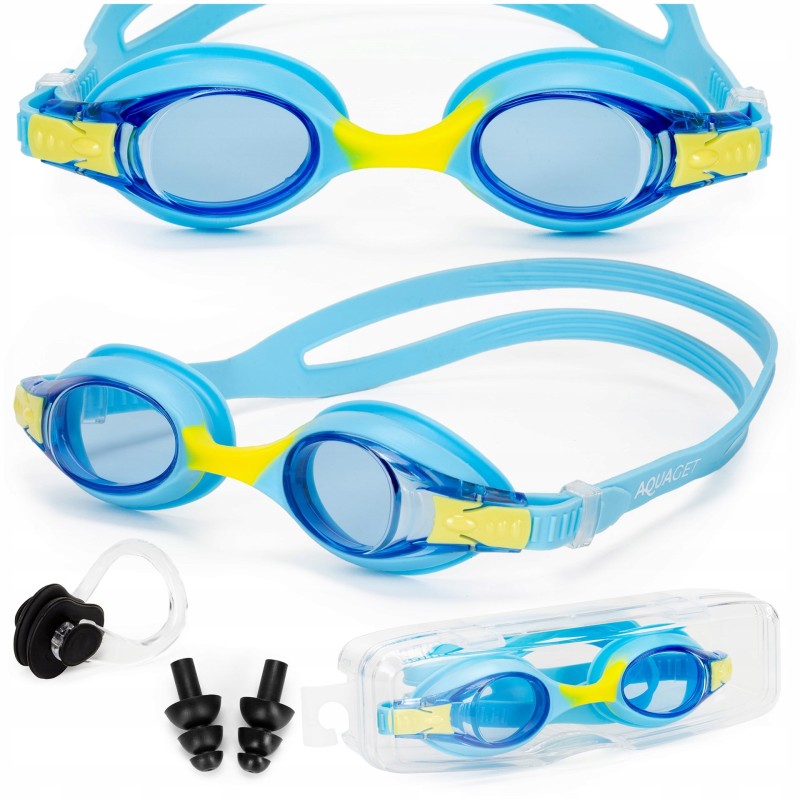 Окуляри для плавання Aquaget дитячі AQ0014 Sky Blue