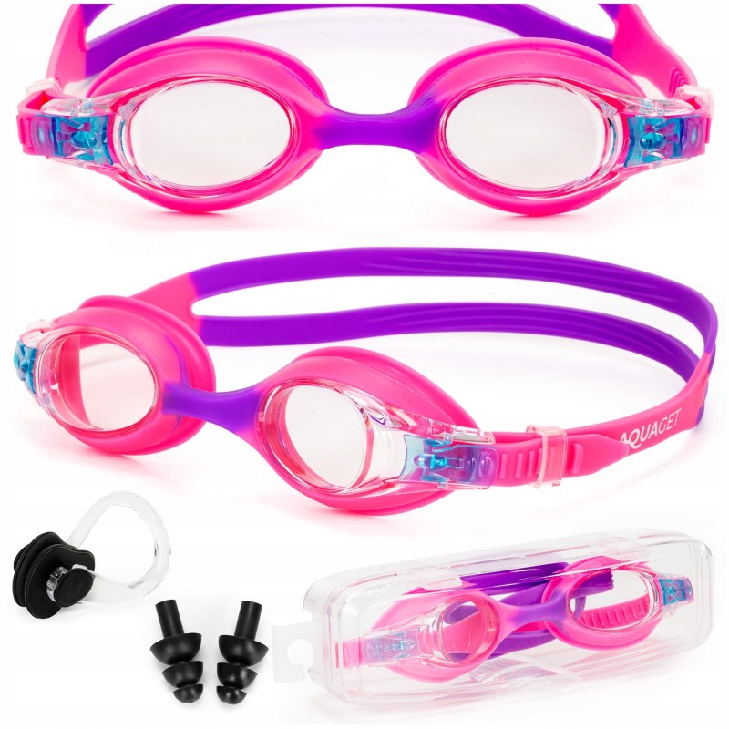 Окуляри для плавання Aquaget дитячі AQ0015 Pink