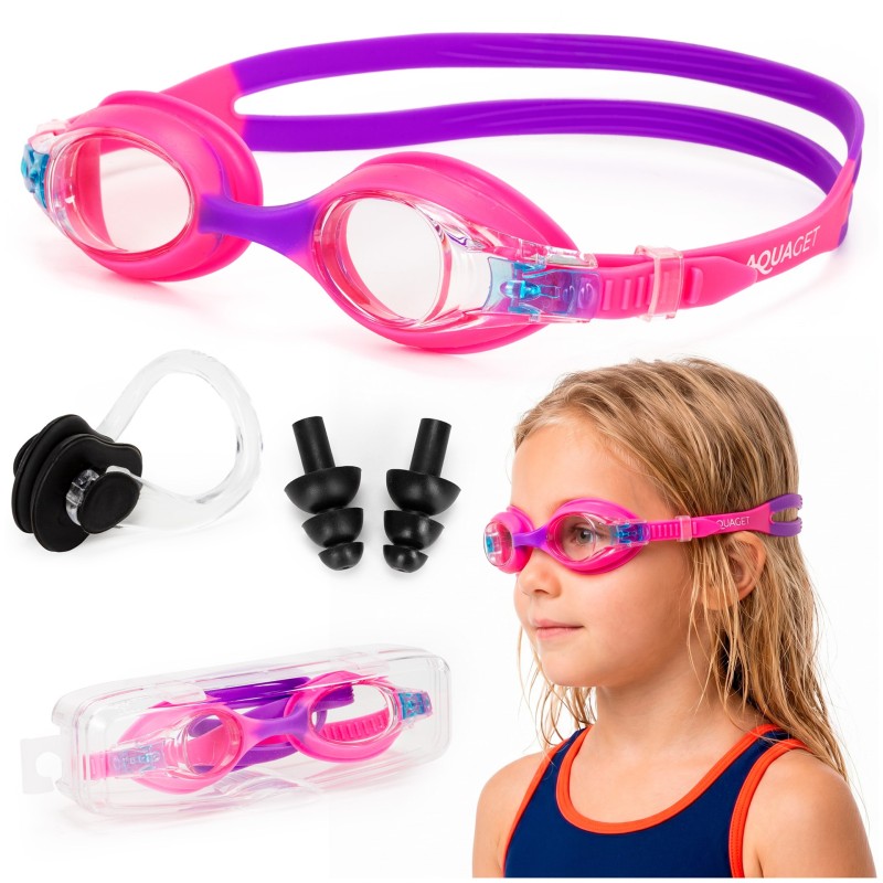 Окуляри для плавання Aquaget дитячі AQ0015 Pink
