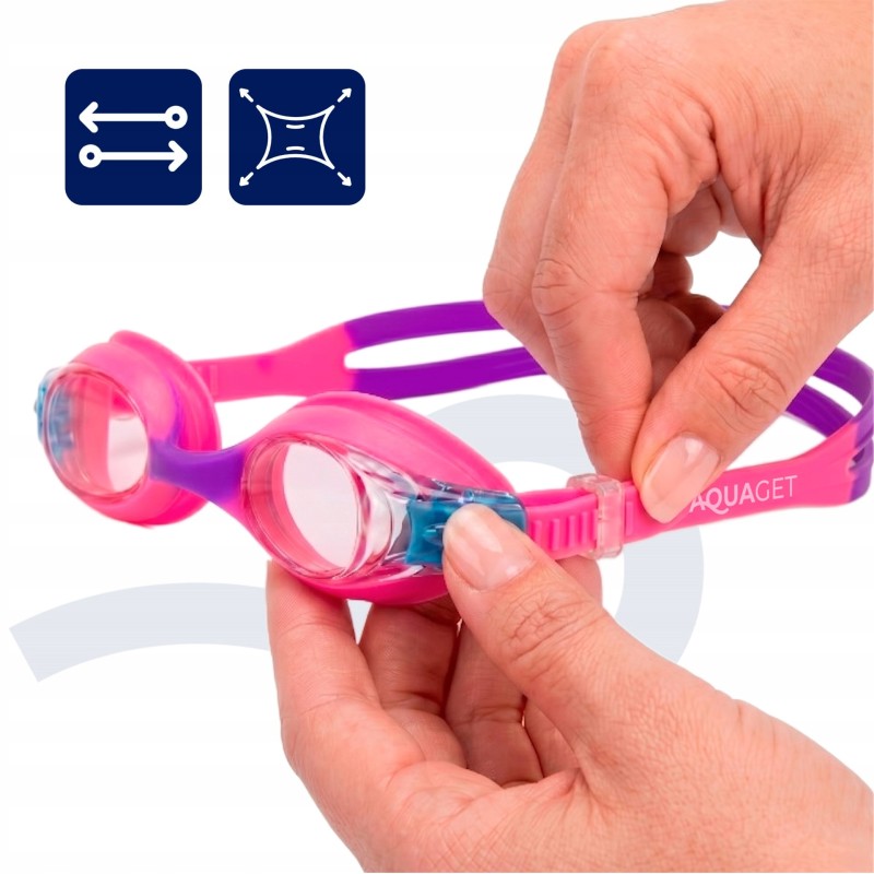 Окуляри для плавання Aquaget дитячі AQ0015 Pink