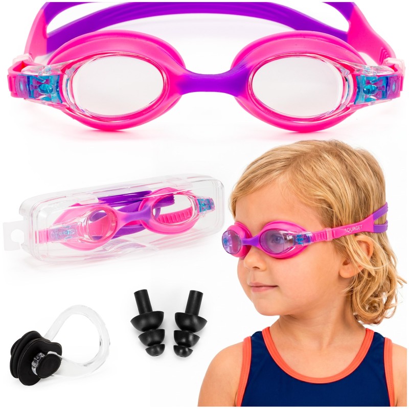 Окуляри для плавання Aquaget дитячі AQ0015 Pink