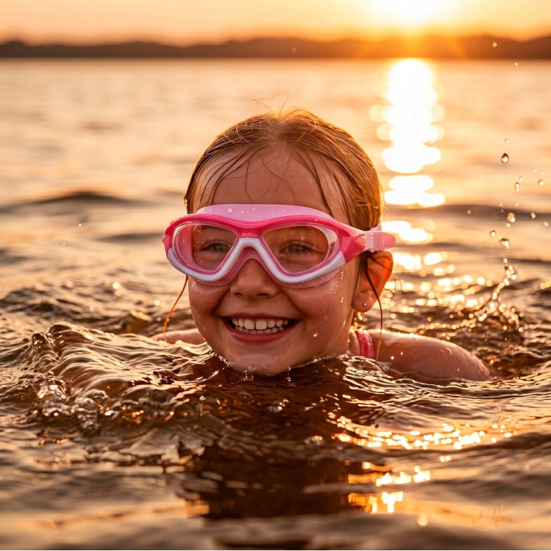 Окуляри для плавання Aquaget дитячі AQ0016 Pink