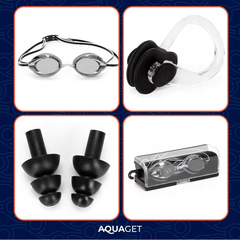 Окуляри для плавання Aquaget AQ0017 Black