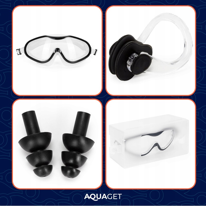 Окуляри для плавання Aquaget AQ0018 White