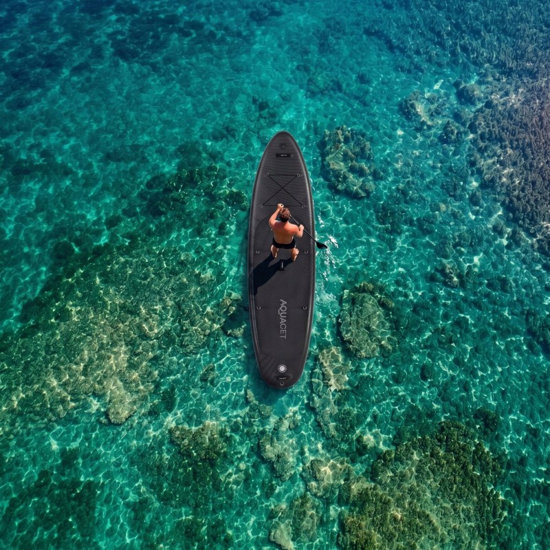 Надувна SUP дошка Aquaget 350 см з веслом AQ0040 Black