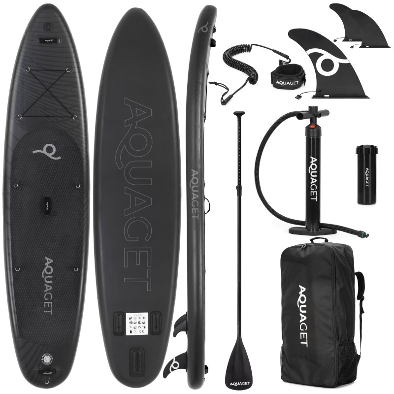 Надувна SUP дошка Aquaget 350 см з веслом AQ0040 Black