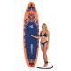 Надувна SUP дошка Aquaget 350 см з веслом AQ0045 Orange/Navy Blue
