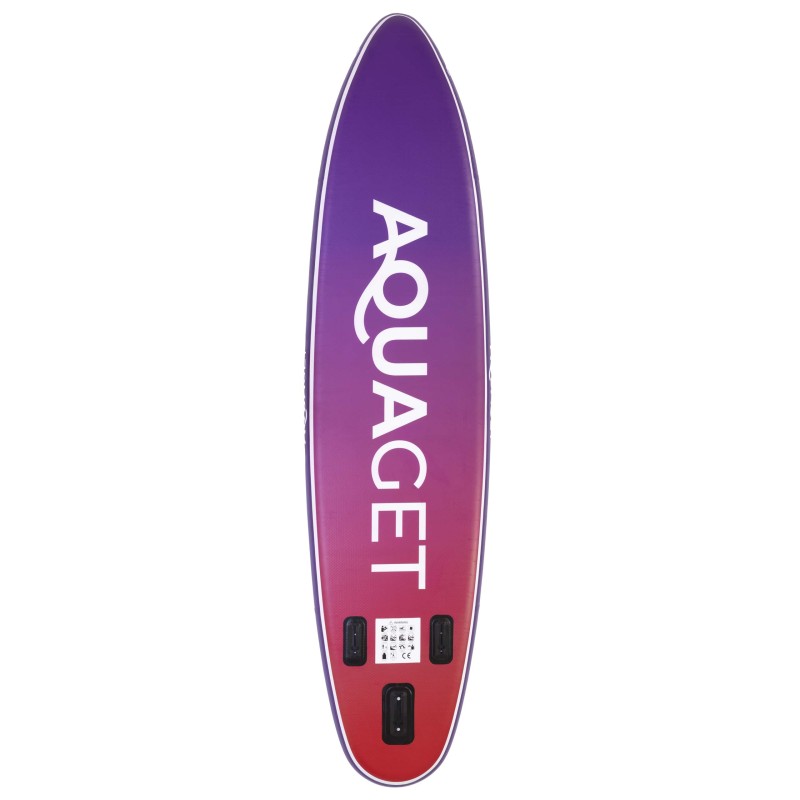 Надувна SUP дошка Aquaget 350 см з веслом AQ0043 Violet/Red