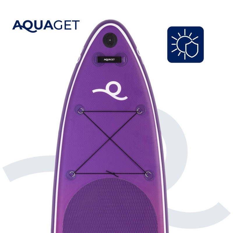 Надувна SUP дошка Aquaget 350 см з веслом AQ0043 Violet/Red
