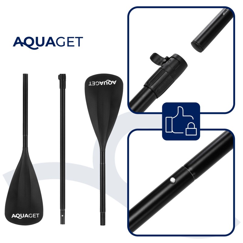 Надувна SUP дошка Aquaget 350 см з веслом AQ0043 Violet/Red
