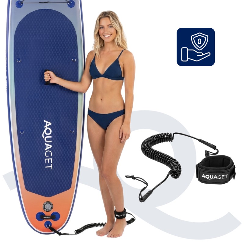 Надувна SUP дошка Aquaget 350 см з веслом AQ0044 Blue/Orange