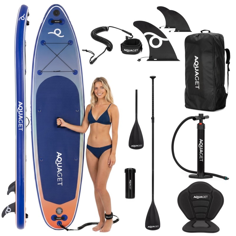 Надувна SUP дошка Aquaget 350 см з веслом AQ0044 Blue/Orange