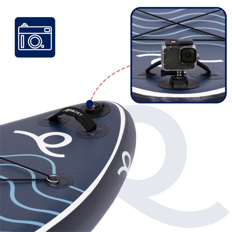 Надувна SUP дошка Aquaget 320 см з веслом AQ0046 Navy Blue/Black