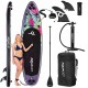 Надувна SUP дошка Aquaget 320 см з веслом AQ0047 Black/Violet