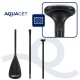 Надувна SUP дошка Aquaget 320 см з веслом AQ0047 Black/Violet