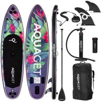Надувна SUP дошка Aquaget 320 см з веслом AQ0047 Black/Violet