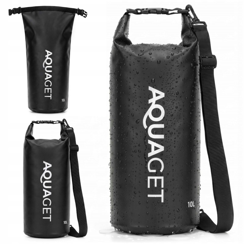 Гермомішок Aquaget 10 л водозахисний AQ0021 Black