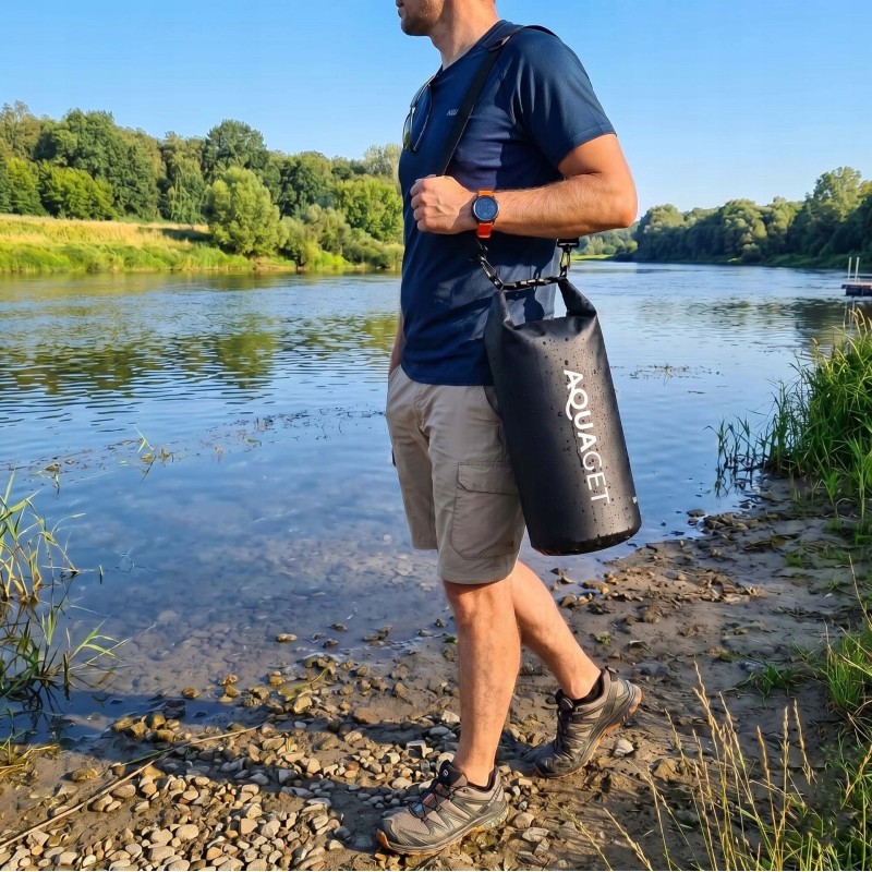 Гермомішок Aquaget 10 л водозахисний AQ0021 Black