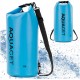 Гермомішок Aquaget 20 л водозахисний AQ0023 Sky Blue