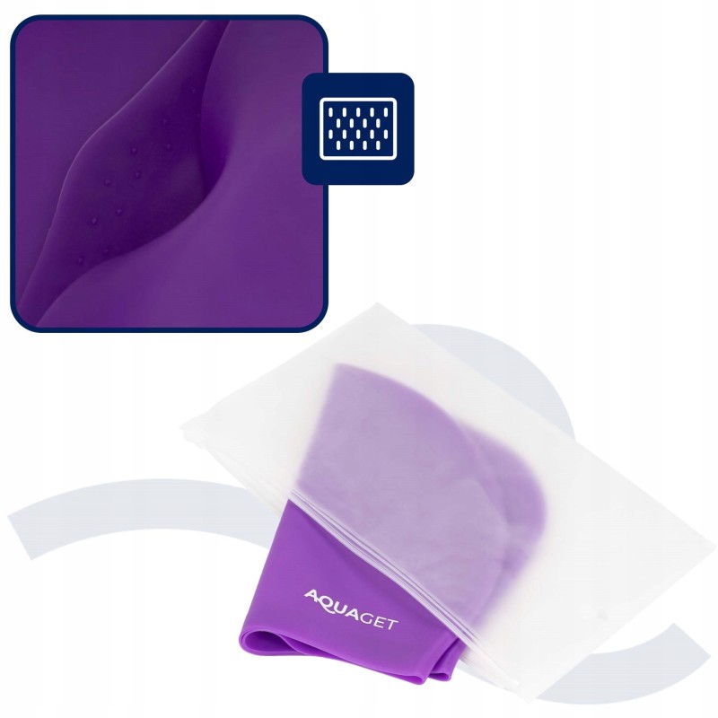 Шапочка для плавання Aquaget для довгого волосся AQ0031 Violet