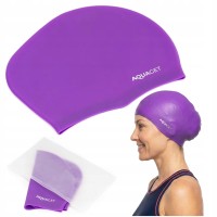 Шапочка для плавання Aquaget для довгого волосся AQ0031 Violet