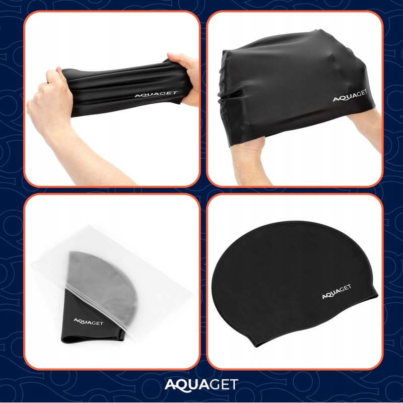 Шапочка для плавання Aquaget AQ0033 Black