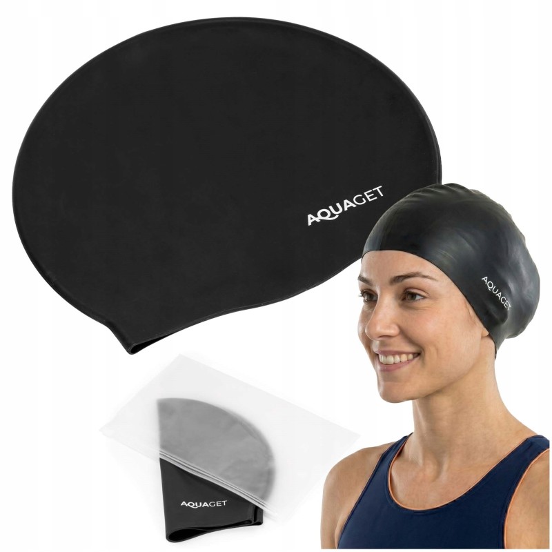 Шапочка для плавання Aquaget AQ0033 Black