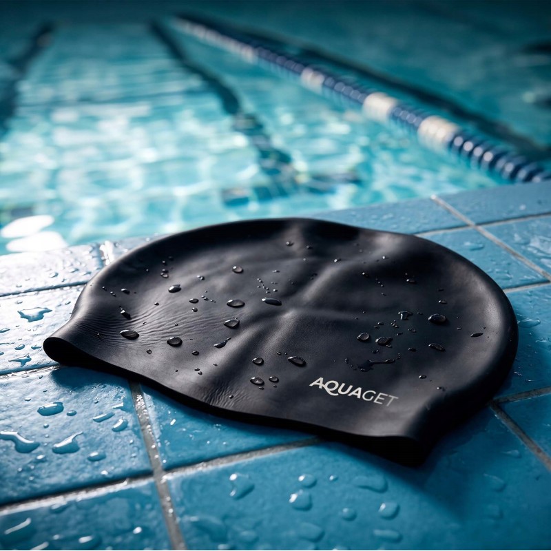 Шапочка для плавання Aquaget AQ0033 Black