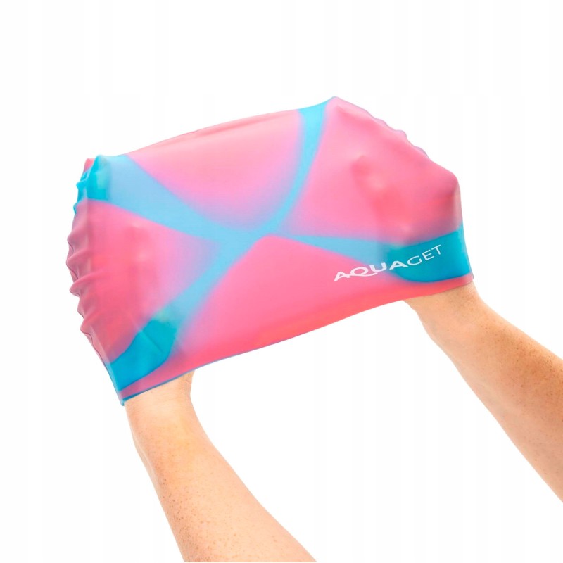 Шапочка для плавання Aquaget AQ0034 Pink/Sky Blue