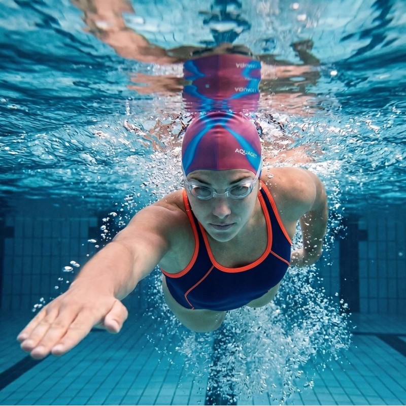 Шапочка для плавання Aquaget AQ0034 Pink/Sky Blue