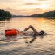 Буй для плавання Aquaget 2 в 1 36 л надувний AQ0036 Orange
