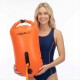 Буй для плавання Aquaget 2 в 1 36 л надувний AQ0036 Orange