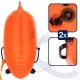 Буй для плавання Aquaget 2 в 1 36 л надувний AQ0036 Orange