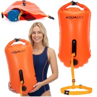 Буй для плавання Aquaget 2 в 1 36 л надувний AQ0036 Orange