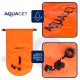 Буй для плавання Aquaget 3 в 1 35 л надувний AQ0037 Orange