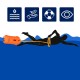 Буй для плавання Aquaget 3 в 1 35 л надувний AQ0037 Orange
