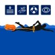 Буй для плавання Aquaget 2 в 1 20 л надувний AQ0038 Orange