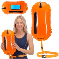Буй для плавання Aquaget 2 в 1 20 л надувний AQ0038 Orange