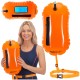 Буй для плавання Aquaget 2 в 1 20 л надувний AQ0038 Orange