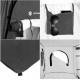 Намет туалет-душ, переодягальня Springos Pop-Up 190 x 120 x 120 см саморозкладний PT036 Black