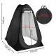 Намет туалет-душ, переодягальня Springos Pop-Up 190 x 120 x 120 см саморозкладний PT036 Black