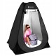 Намет туалет-душ, переодягальня Springos Pop-Up 190 x 120 x 120 см саморозкладний PT036 Black