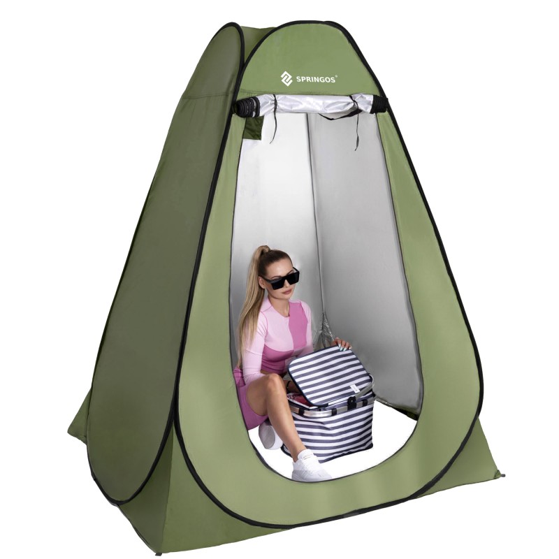 Намет туалет-душ, переодягальня Springos Pop-Up 190 x 120 x 120 см саморозкладний PT026 Navy Green