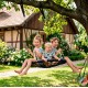 Гойдалка-гніздо Springos кругла, плетена 100 см SPR0047 Black