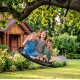 Гойдалка-гніздо Springos кругла, плетена 100 см SPR0047 Black