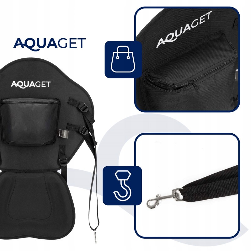 Сидіння для SUP дошки Aquaget знімне AQ0049 Black
