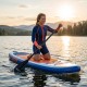 Весло для SUP дошки Aquaget 160-208 см регульоване, складне AQ0051 Black